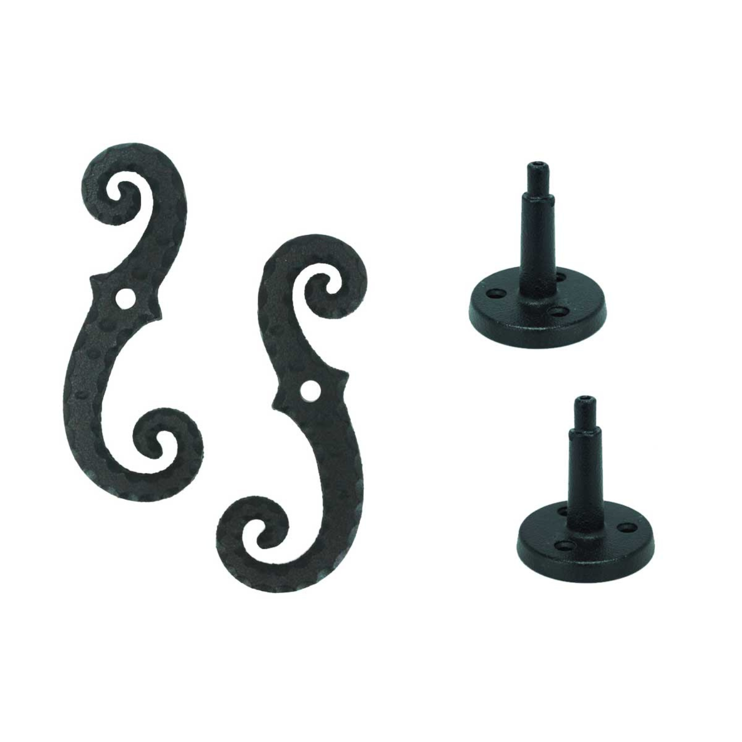 Shutter Dog Scroll with Post | 1 Pair