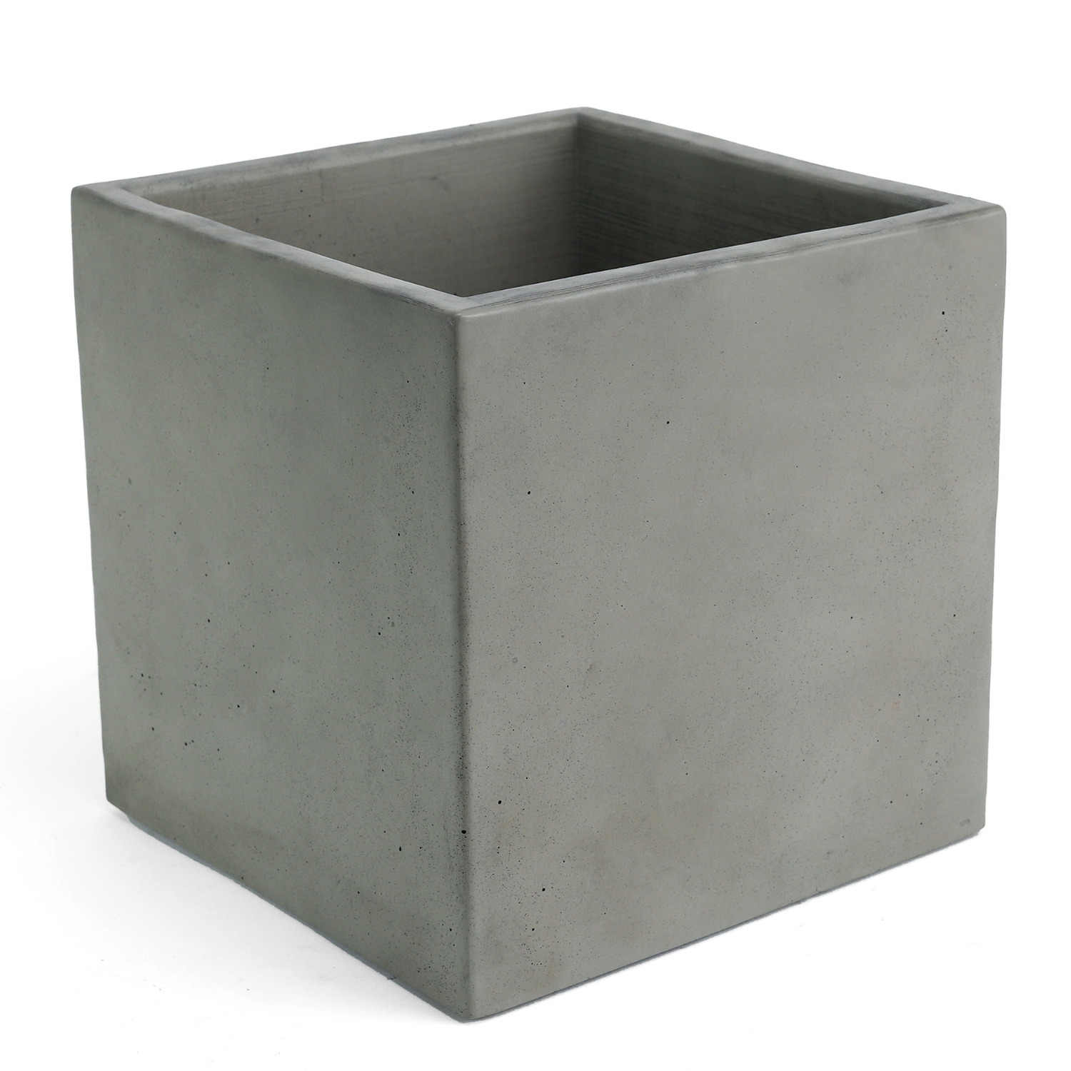 Cement Modern Cube Planter | Natural Finish