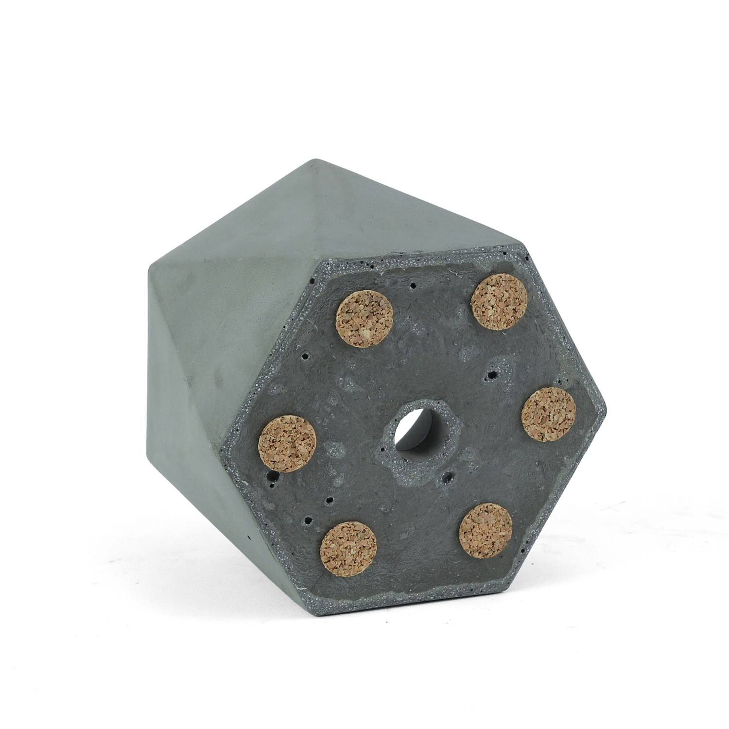 Cement Dodecagon Planter | Natural