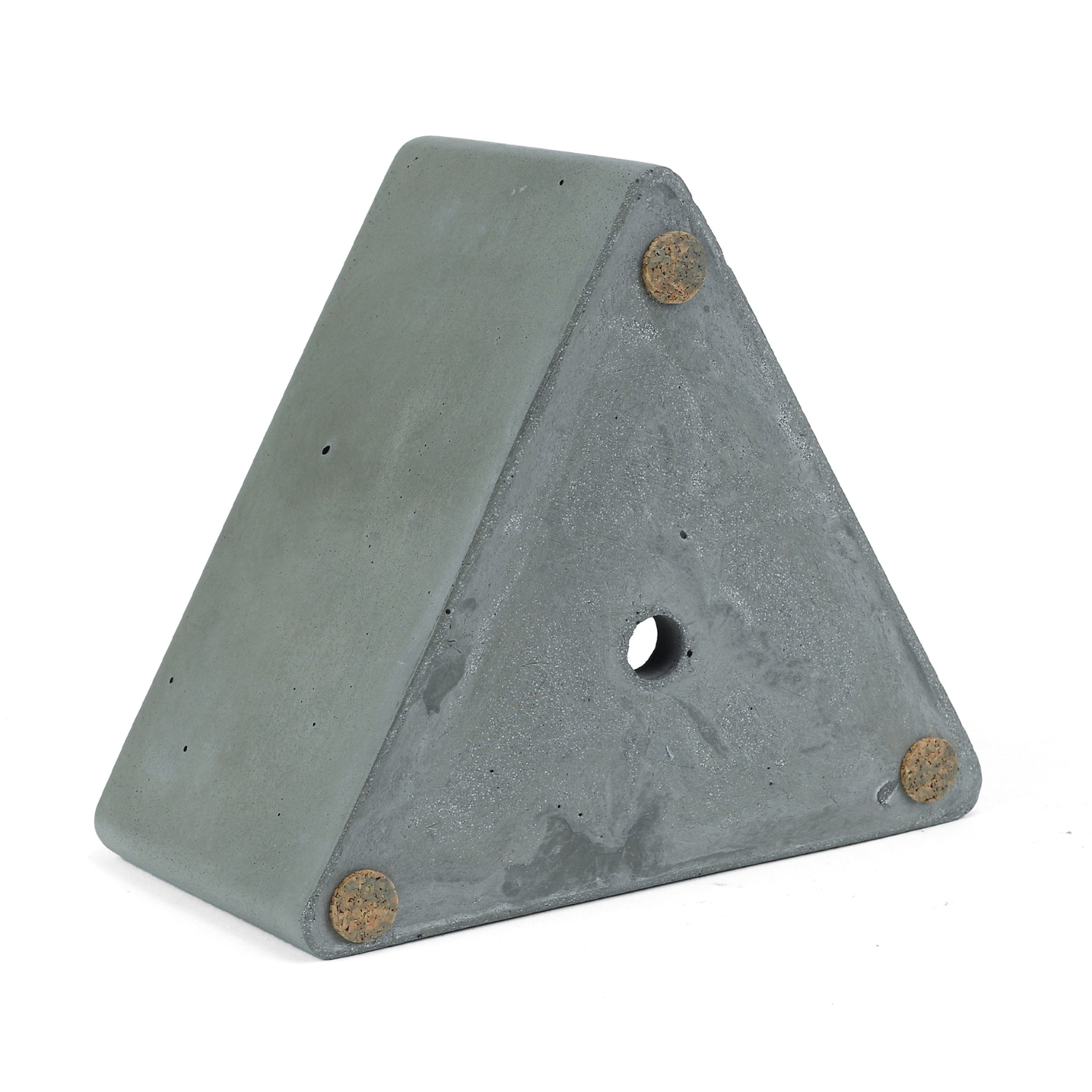 Cement Triangle Planter | Natural Finish