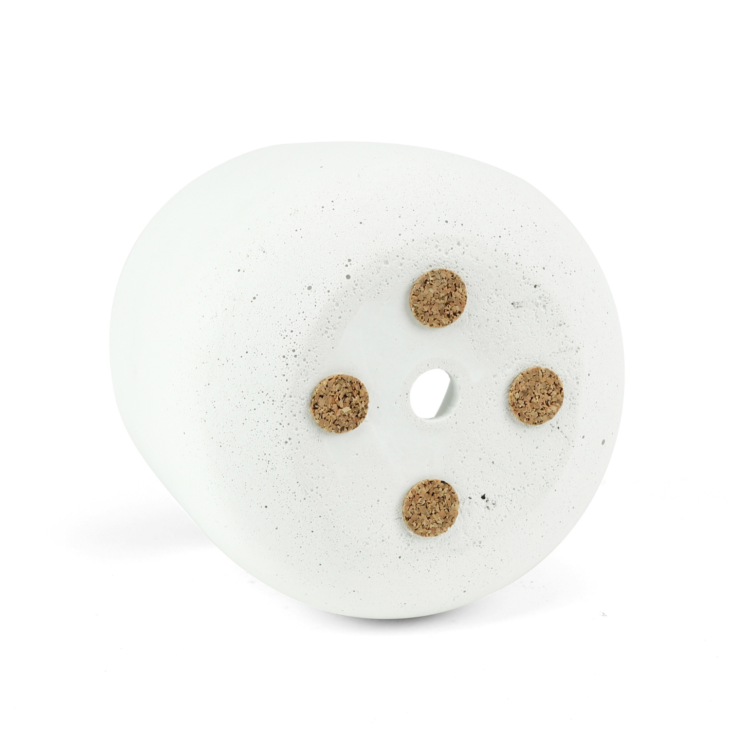 Cement 'Century' Round Planter | White