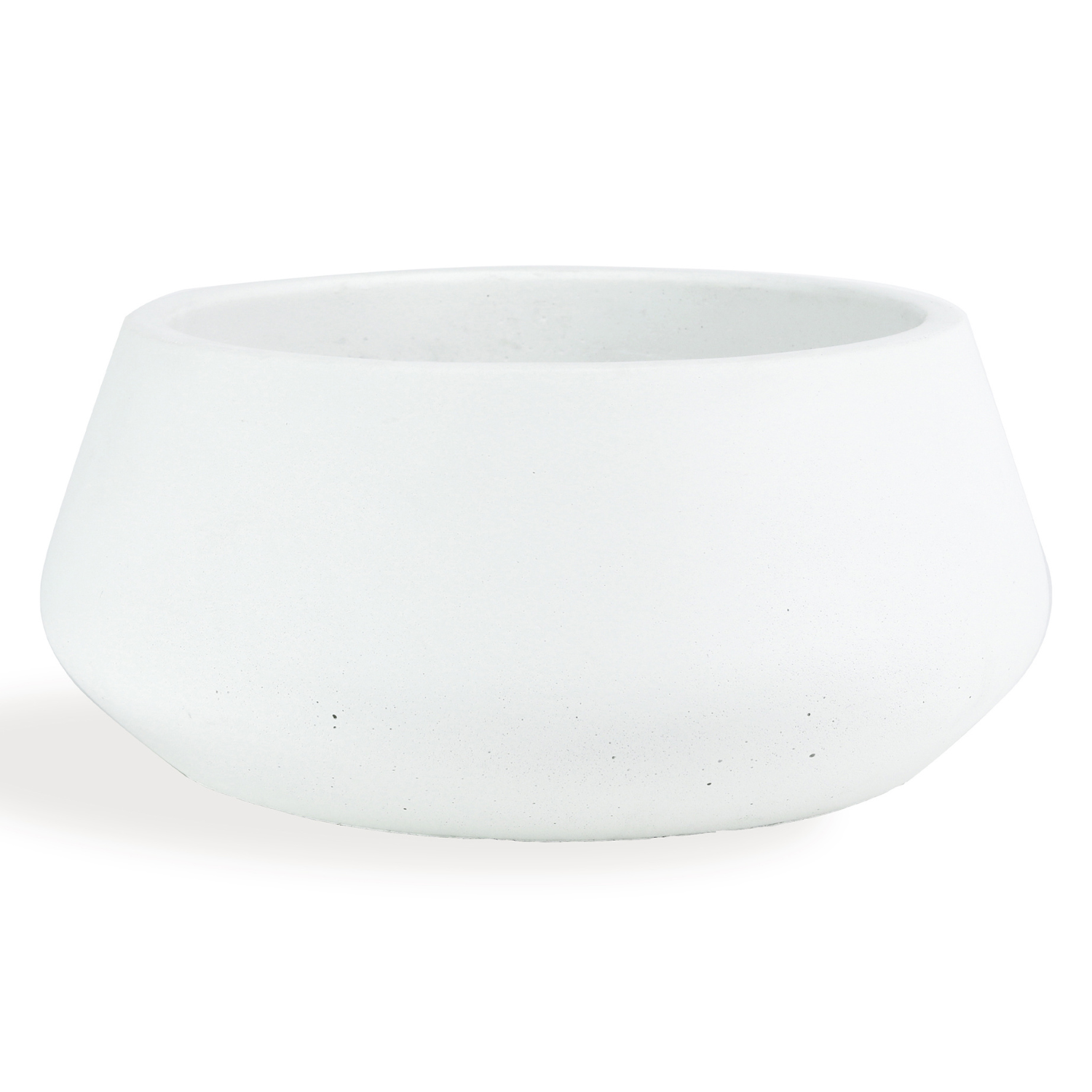 Cement 'RAE' Shape Planter | White